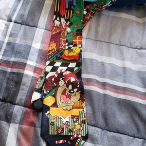 Looney Tunes character christmas tie